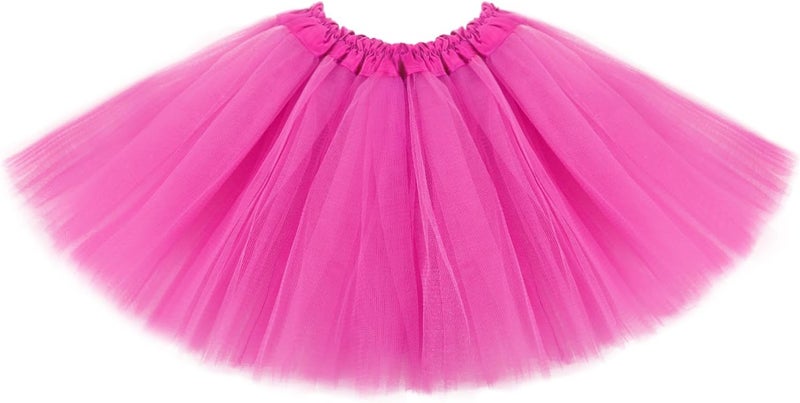 Lainlight Store Tutus for Girls 3 Layered Tulle Tutu Skirts for 4-12 Year, Birthday Dance Halloween Cosplay Party Supplies - Image 1